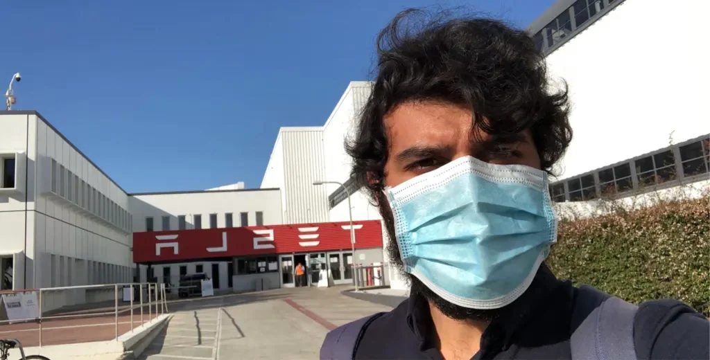 Rahim Iqbal at Tesla in Fremont in 2020