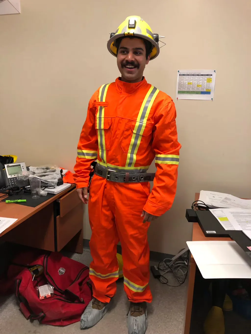 My first time working deep underground.